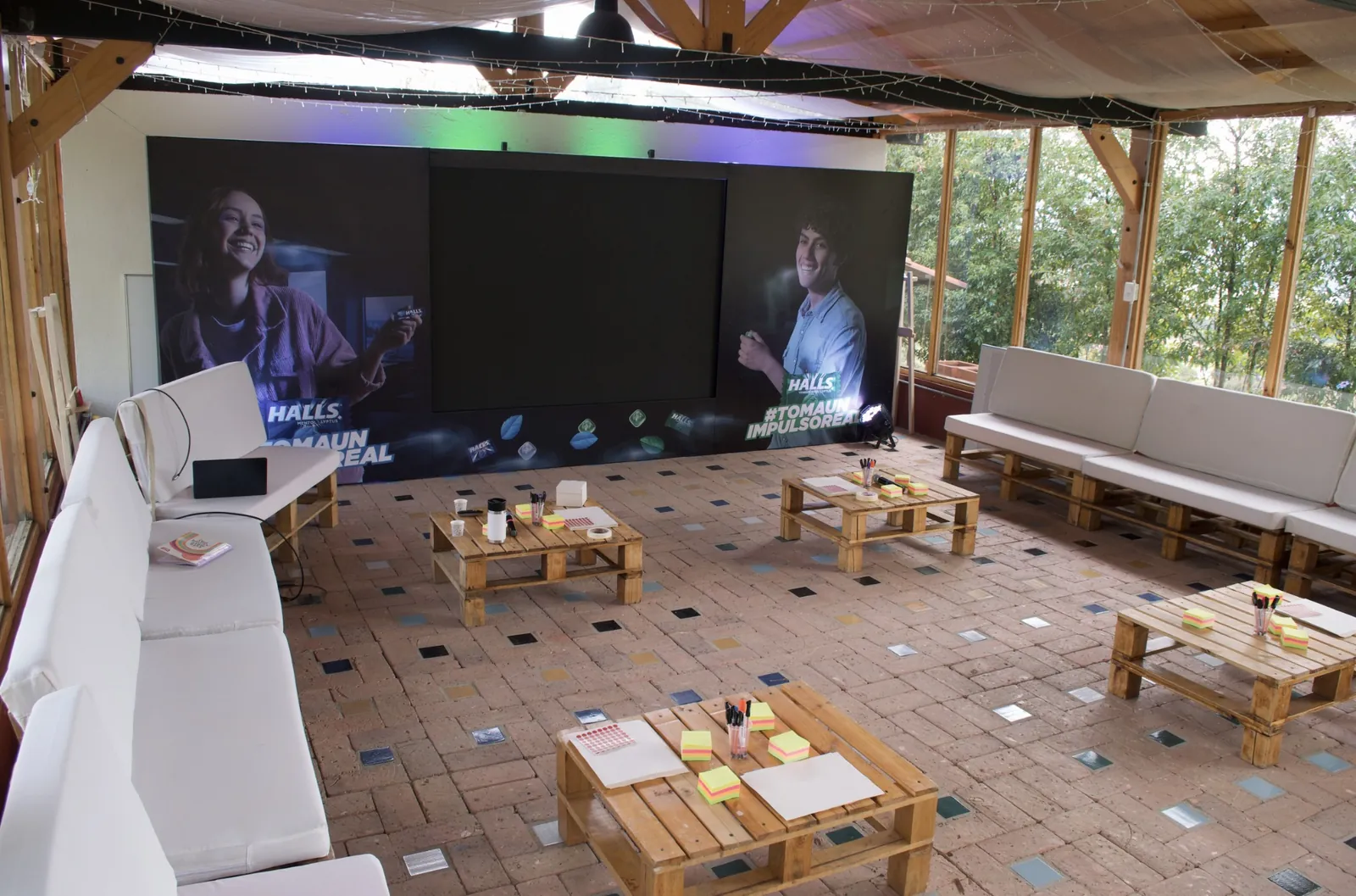 Montaje para evento corporativo en Villa Helena
